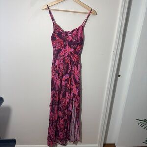 Jessica Simpson Women's Pink & Purple Printed Maxi Dress